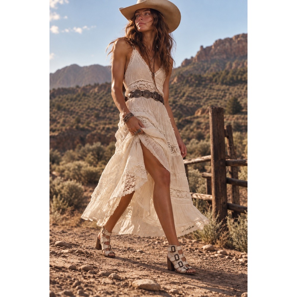 Freebird by Steven Quail Leather Gladiator Sandals Cream White Buckle Boots 7